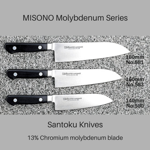 Misono 583 Molybdenum Santoku Knife - 160mm A Versatile Kitchen Essential-Kiichin - The #1 Place for Japanese Goods in Your Hand!
