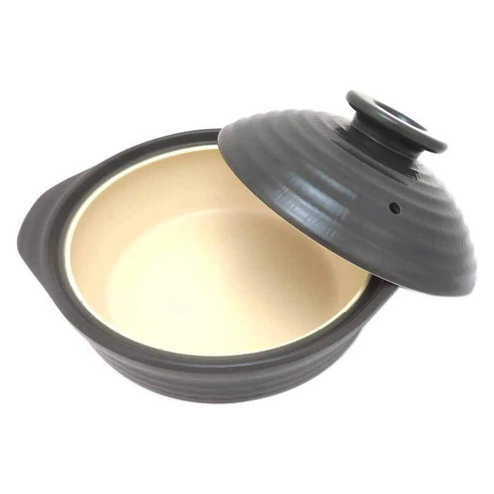 Miyawo 8-Go Beige Ceramic Induction Donabe Casserole - Premium Quality-Kiichin - The #1 Place for Japanese Goods in Your Hand!