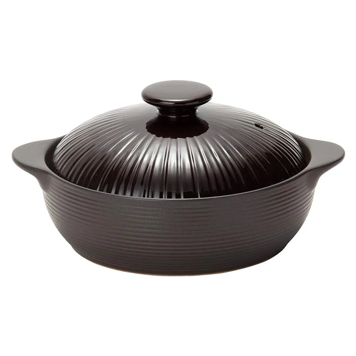 Miyawo Thermatech Ceramic Induction Donabe Casserole - 6.5-Go Chocolate-Kiichin - The #1 Place for Japanese Goods in Your Hand!