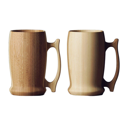Riveret 500ml Beer Mug Set - White/Brown - Dishwasher Safe - Made In Japan (Rv-204Wb)-Kiichin - The #1 Place for Japanese Goods in Your Hand!