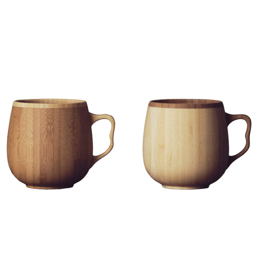 Riveret Cafe Au Lait Mug Cup Set - 350ml, Japan, Dishwasher Safe, White/Brown-Kiichin - The #1 Place for Japanese Goods in Your Hand!