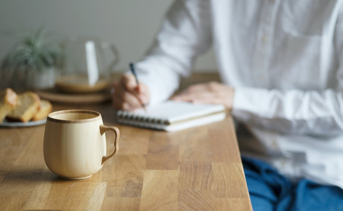 Riveret Cafe Au Lait Mug Cup Set - 350ml, Japan, Dishwasher Safe, White/Brown-Kiichin - The #1 Place for Japanese Goods in Your Hand!