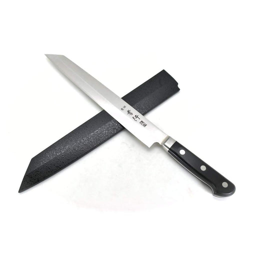 Sakai Takayuki Grand Chef Left-Handed Willow Fog 10.2 Black Saya-Kiichin - The #1 Place for Japanese Goods in Your Hand!