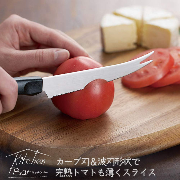 Shimomura Kogyo Kitchen Bar Tomato Knife KIB-101 Niigata Tsubame-Sanjo Dishwasher Safe 251x149x16mm-Kiichin - The #1 Place for Japanese Goods in Your Hand!