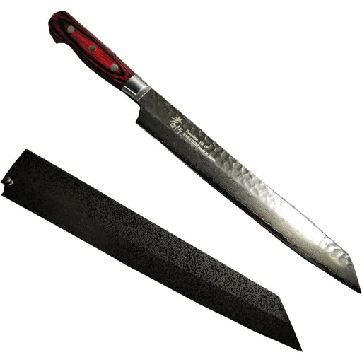 Takayuki Sakai Damascus 33-Layer Knife Yanagi Blade 270mm Black Coating Sheath-Kiichin - The #1 Place for Japanese Goods in Your Hand!