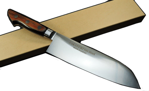 Takayuki Sakai Santoku Knife 180mm 16661 (Wood Grain Handle)-Kiichin - The #1 Place for Japanese Goods in Your Hand!