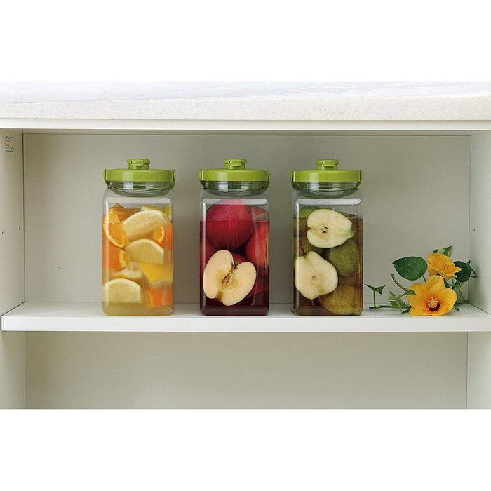 Takeya Japan 2.7L Square Fruit Liquor Bottle with Handle - Premium Quality for Refreshing Beverages-Kiichin - The #1 Place for Japanese Goods in Your Hand!