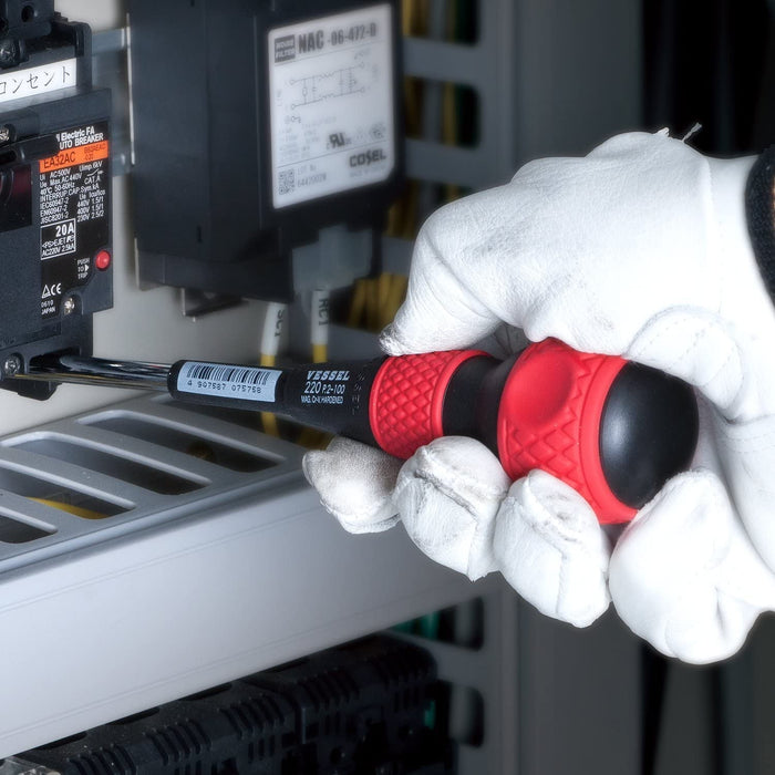 Vessel Japan Ball Grip Driver 6X100 220 - Versatile and Efficient Hand Tool-Kiichin - The #1 Place for Japanese Goods in Your Hand!