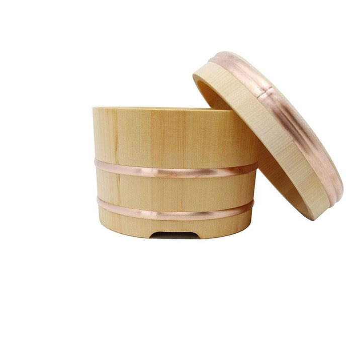Yamacoh 18Cm Ohitsu Sawara Wooden Rice Container - Authentic Edobitsu from Japan-Kiichin - The #1 Place for Japanese Goods in Your Hand!