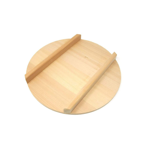 Yamacoh Sawara Cypress Round Wooden Lid - 39cm Hangiri Sushi Rice Mixing Bowl-Kiichin - The #1 Place for Japanese Goods in Your Hand!