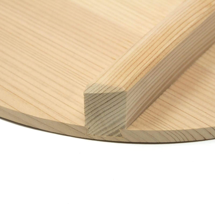 Yamacoh Sawara Cypress Round Wooden Lid for 72cm Hangiri Sushi Rice Mixing Bowl-Kiichin - The #1 Place for Japanese Goods in Your Hand!