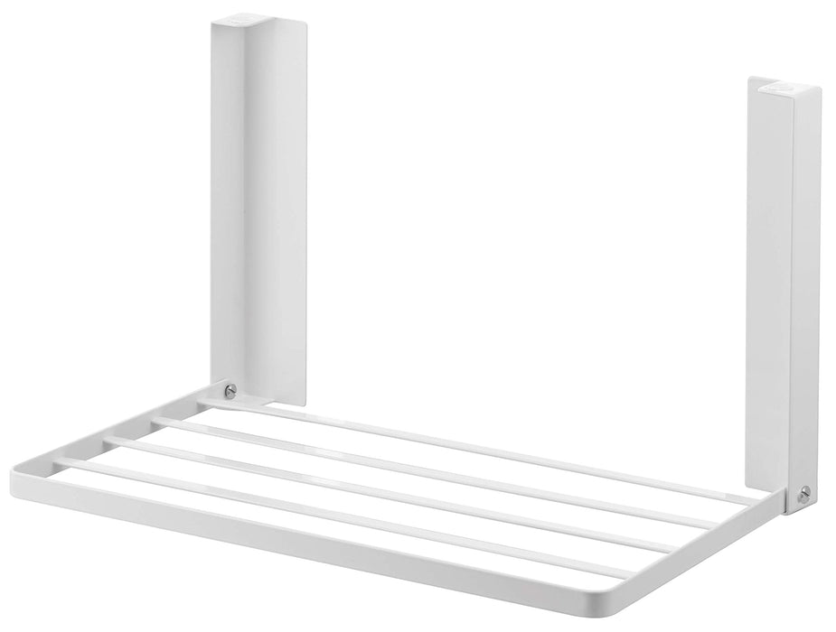 Yamazaki Industrial Folding Shelf - White, Japan - 41X27X25.5Cm - Space Saving Rack-Kiichin - The #1 Place for Japanese Goods in Your Hand!