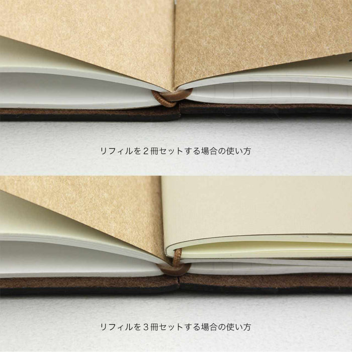 Midori Japan 旅行者笔记本常规尺寸扎带 - 替换装 14333-006