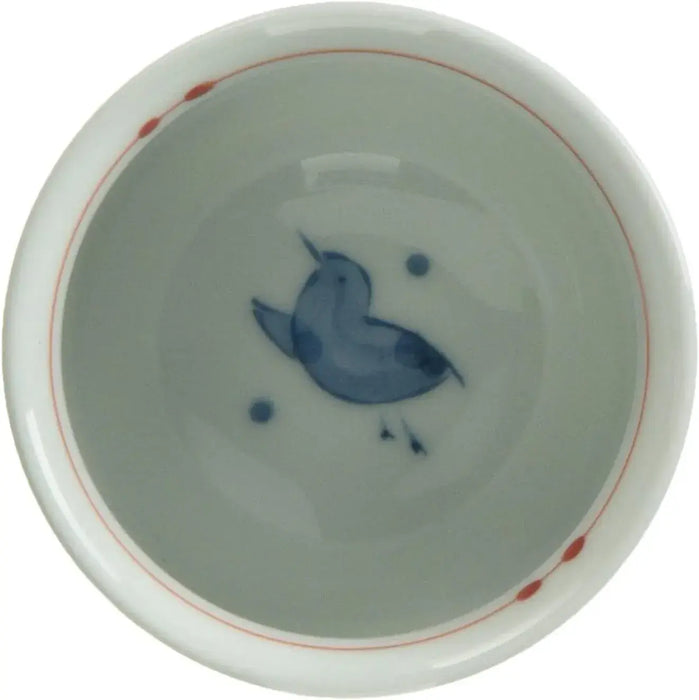 24To3 Nishitomi Pottery Hasami Ware Bird Mini Cup