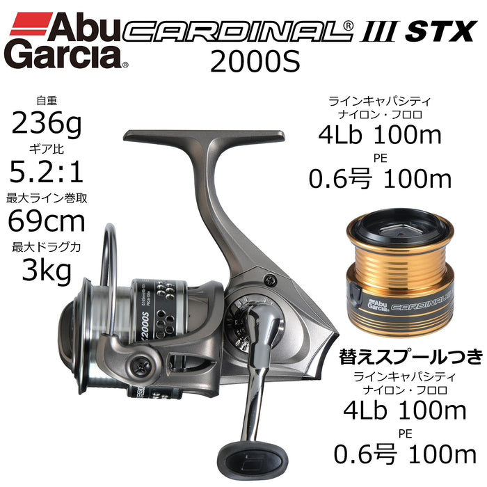 Abu Garcia Cardinal III STX Spinning Reel with Spare Spool