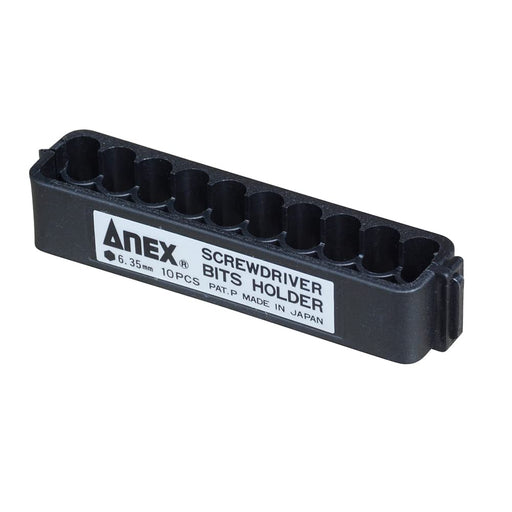 Anex Abh-10 Bit Holder Holds 10 Bits Black Anex Tool-Kiichin - The #1 Place for Japanese Goods in Your Hand!