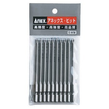 Anex AP-16 Step Bit Tool 4.5mm Shaft Shot Finish 10-Piece Set Non-Magnetic-Kiichin - The #1 Place for Japanese Goods in Your Hand!