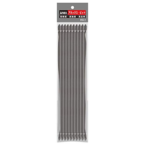 Anex AP-14 Anex Bits Double-Ended Shot Finish +2 X 300 10pc Bag Tool-Kiichin - The #1 Place for Japanese Goods in Your Hand!