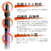 Anex Black Dragon Double Headed Slim Anex +2x110 Set of 2 - Toolbox Essential-Kiichin - The #1 Place for Japanese Goods in Your Hand!