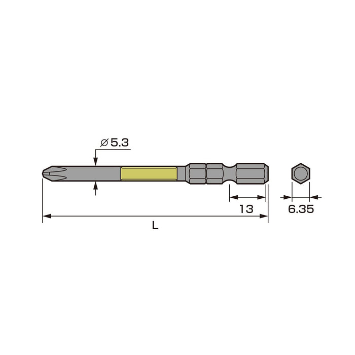 Anex Black Dragon Tough Bit Stepped Set of 2 Anex Abrd-2100 Tool-Kiichin - The #1 Place for Japanese Goods in Your Hand!