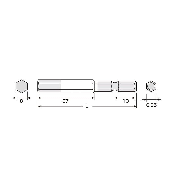 Anex 8mm Single Head Color Bit Hexagonal Wrench ACHX-8065-Kiichin - The #1 Place for Japanese Goods in Your Hand!