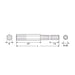 Anex 8mm Single Head Color Bit Hexagonal Wrench ACHX-8065-Kiichin - The #1 Place for Japanese Goods in Your Hand!
