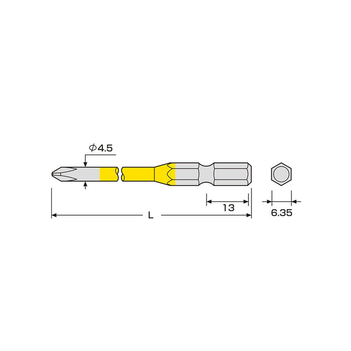 Anex with 10 Piece Color Bit Stepped +2X65 Tool Set - AC-16M-Kiichin - The #1 Place for Japanese Goods in Your Hand!