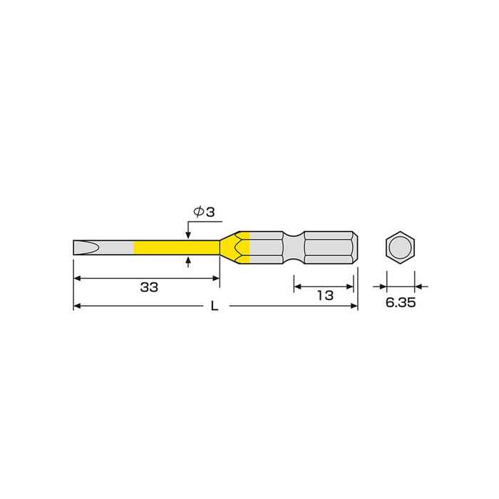 Anex 3mm x 65 Stepped Color Bits Tool Set of 2 Acmm-3065-Kiichin - The #1 Place for Japanese Goods in Your Hand!