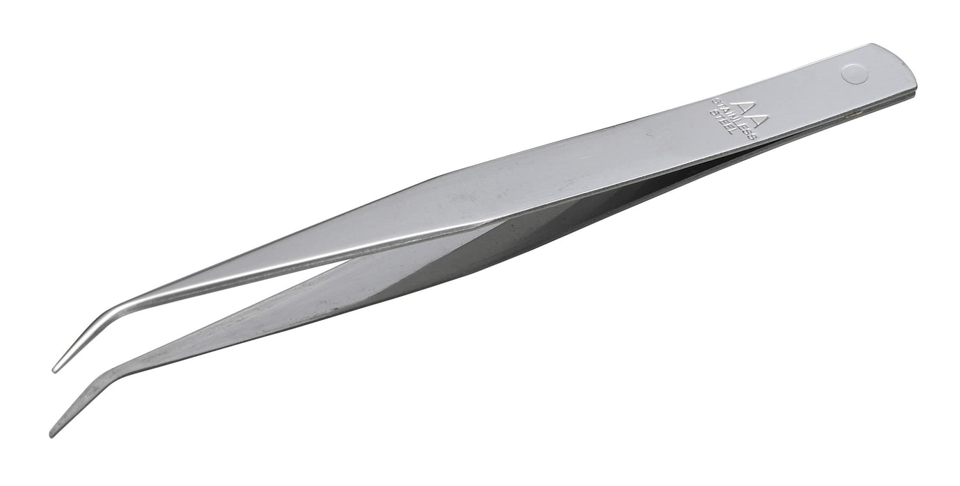 Anex Stainless Steel 125mm Bent Tip Tweezers AA Type No.126 Tool-Kiichin - The #1 Place for Japanese Goods in Your Hand!