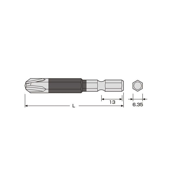 Anex - Single Head Color Bit +4x65 Tool Acm1-4065 Model-Kiichin - The #1 Place for Japanese Goods in Your Hand!