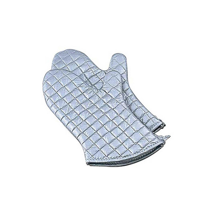 Ebm Silver Oven Mitts 17 Inch Pair Heat Resistant Kitchen Gloves