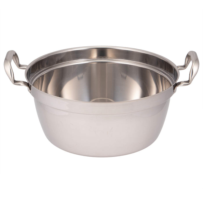 Endo Shoji 45cm IH Compatible Stainless Steel Round Pot Made in Japan-Kiichin - The #1 Place for Japanese Goods in Your Hand!