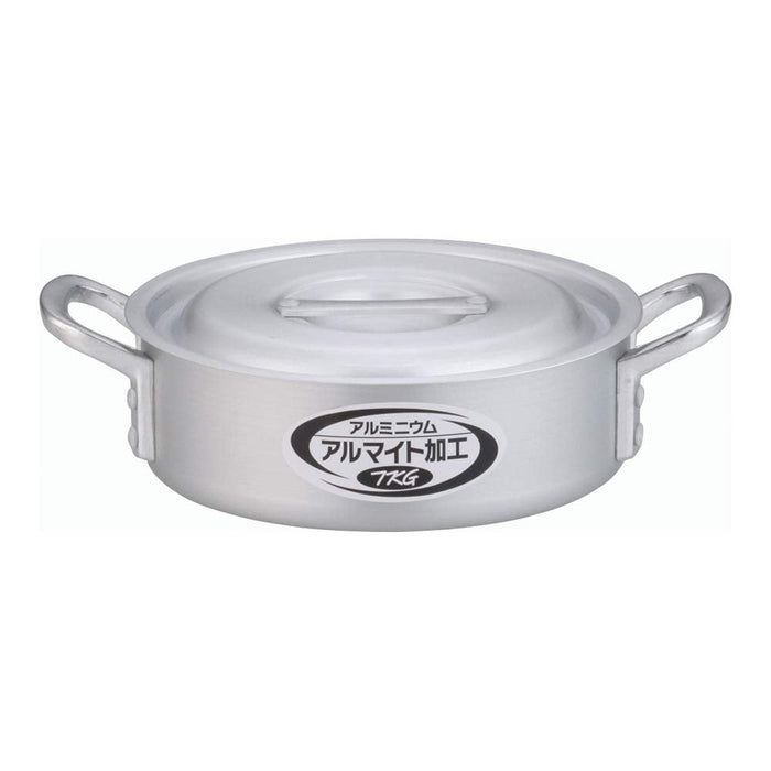 Endo Shoji 21cm Anodized Aluminum Alloy Commercial Pot - Made in Japan-Kiichin - The #1 Place for Japanese Goods in Your Hand!
