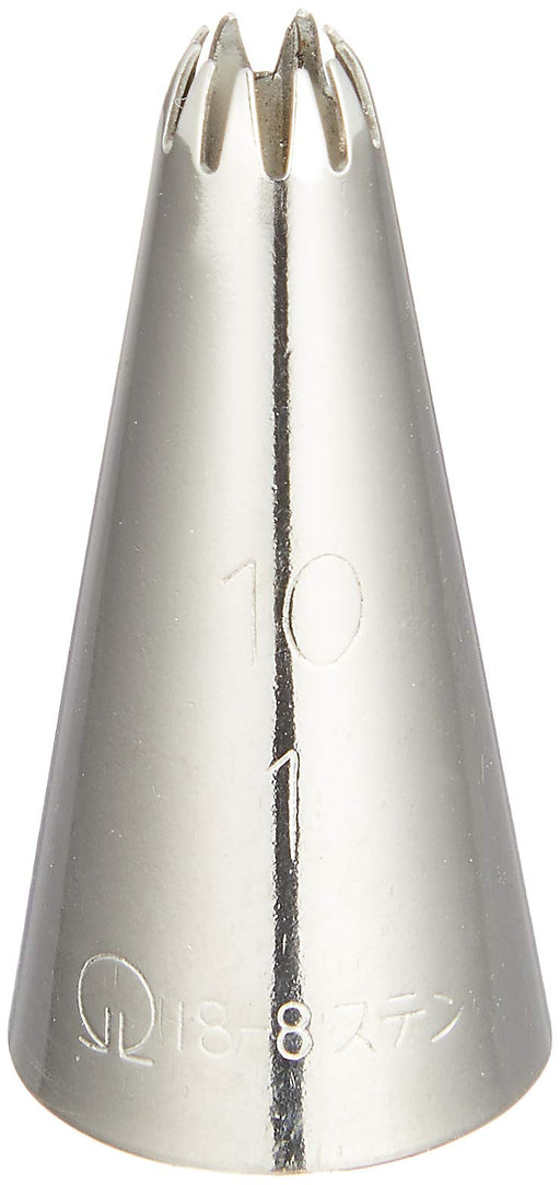 Endo Shoji Commercial Nozzle Set Flower Shape 10 Pcs Stainless Steel Japan-Kiichin - The #1 Place for Japanese Goods in Your Hand!