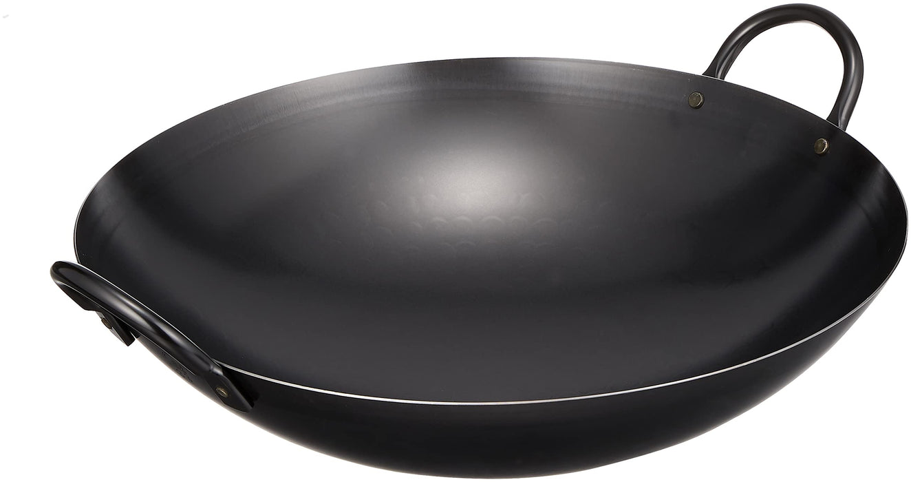 Endo Shoji Tkg 42Cm Iron Wok with Handles for Stir-Frying Commercial Use-Kiichin - The #1 Place for Japanese Goods in Your Hand!