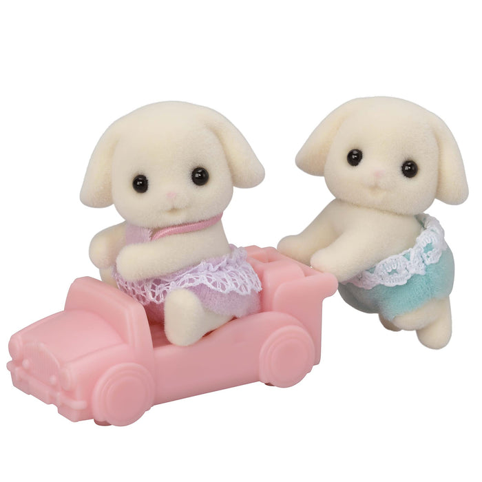 Epoch Flora Rabbit Twins Sylvanian Families Doll U-104 Age 3+ Suitable Dollhouse Toy-Kiichin - The #1 Place for Japanese Goods in Your Hand!