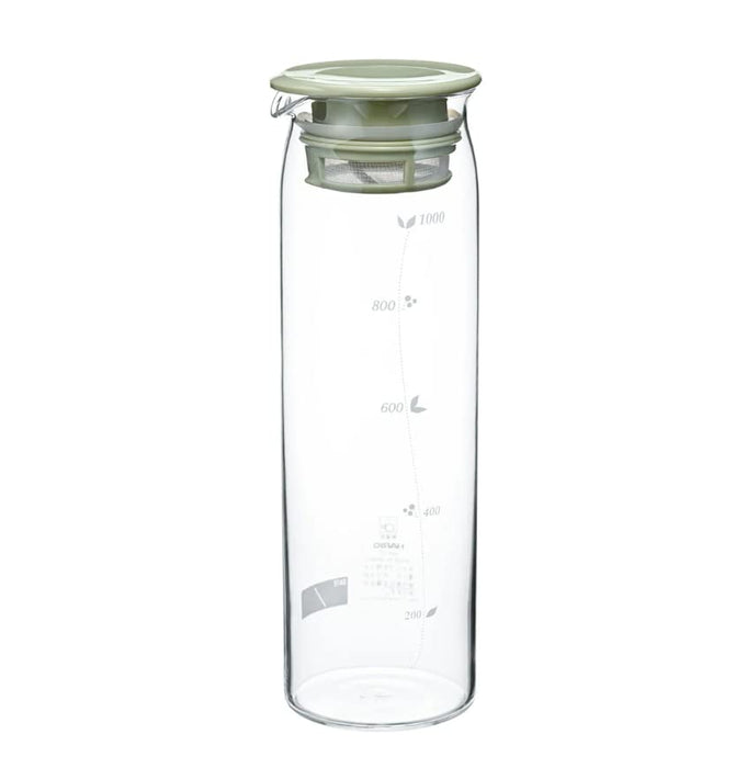 Hario Cold Brew Tea Pot 1000ml Smoky Green Japan MD-10-SG-Kiichin - The #1 Place for Japanese Goods in Your Hand!