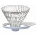 Hario V60 Glass Dripper 02 White 1-4Cups Japan VDGR-02-W-Kiichin - The #1 Place for Japanese Goods in Your Hand!