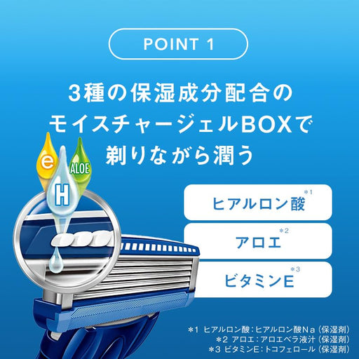 Schick Hydro 5 Blue Holder with Skin Guard - Includes Blade and Extra Replacement-Kiichin - The #1 Place for Japanese Goods in Your Hand!