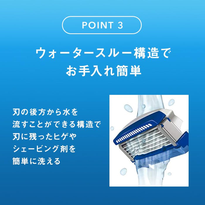 Schick Hydro 5 Blue Holder with Skin Guard - Includes Blade and Extra Replacement-Kiichin - The #1 Place for Japanese Goods in Your Hand!