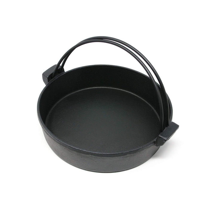 Ikenaga 24cm Induction Cast-Iron Sukiyaki Pan with Dual Handles-Kiichin - The #1 Place for Japanese Goods in Your Hand!
