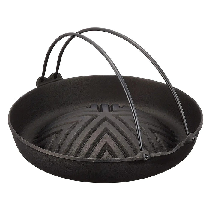 Iwachu Nambu Cast Iron Genghis Khan Grill Pan - Authentic and Durable Cooking Essential-Kiichin - The #1 Place for Japanese Goods in Your Hand!