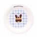 Kanesho Pottery Starry Jackie Mini Plate 12cm White Check 784141-Kiichin - The #1 Place for Japanese Goods in Your Hand!