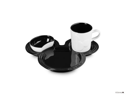 Le Creuset Disney Mickey Mouse Tableware Set Shiny Black Japanese Edition-Kiichin - The #1 Place for Japanese Goods in Your Hand!
