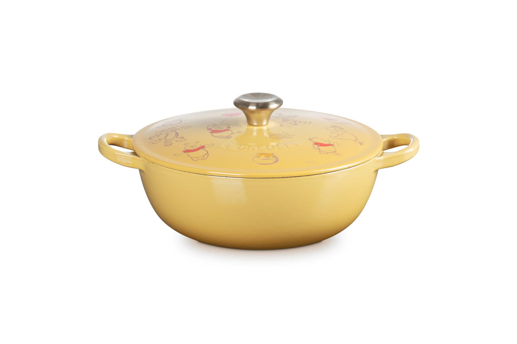 Le Creuset Quince Yellow Disney 22cm Marmit Pot Direct Flame IH Compatible-Kiichin - The #1 Place for Japanese Goods in Your Hand!