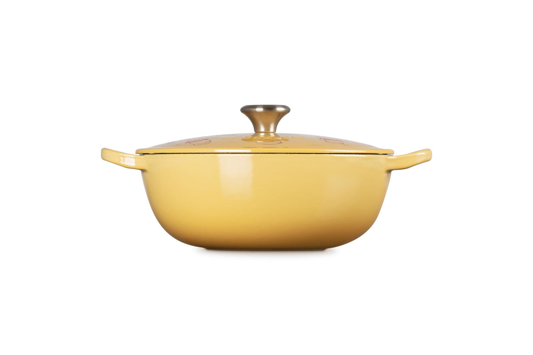 Le Creuset Quince Yellow Disney 22cm Marmit Pot Direct Flame IH Compatible-Kiichin - The #1 Place for Japanese Goods in Your Hand!