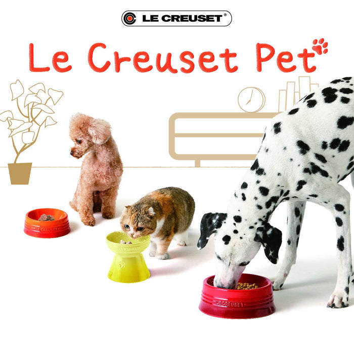 Le Creuset Pet Bowl Natural Pink Stain Resistant Microwave Safe for Pets-Kiichin - The #1 Place for Japanese Goods in Your Hand!