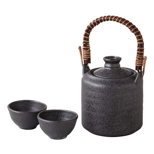 Manyoan Handheld Sake Warmer Cooler Set Smoked 51-54-43 Efficient Kit-Kiichin - The #1 Place for Japanese Goods in Your Hand!