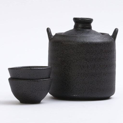 Manyoan Handheld Sake Warmer Cooler Set Smoked 51-54-43 Efficient Kit-Kiichin - The #1 Place for Japanese Goods in Your Hand!