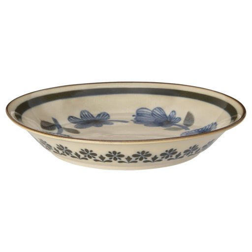 Minoru Pottery Double-Sided Vintage Curry Plate 21804 Made in Japan-Kiichin - The #1 Place for Japanese Goods in Your Hand!